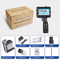 Impresora de inyección de tinta portátil de 12,7 mm para códigos de barras y fechas de caducidad, codificador de números de lote, pistola de inyección de tinta