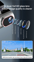 DVR 1080P Camcorder Black Box Video Recorder 3.2 Inch Mini WIFI Dash Cam pour voiture Caméra à 3 objectifs Enregistrement en boucle 170 degrés
