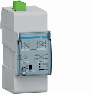 Modulo di Comunicazione Modbus Hager 8x5.5x9.5 Cm per H3+ P160 P250 P630 Energy - Product Image 1