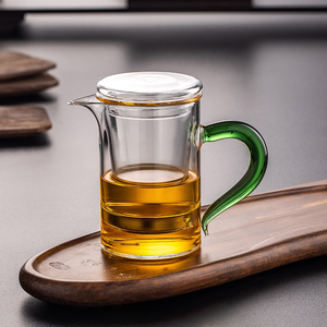Juego <span class=keywords><strong>de</strong></span> tetera <span class=keywords><strong>de</strong></span> vidrio resistente al calor chino <span class=keywords><strong>de</strong></span> borosilicato pequeño disponible <span class=keywords><strong>con</strong></span> <span class=keywords><strong>filtro</strong></span> <span class=keywords><strong>de</strong></span> mango - Product Image 3