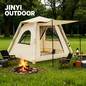 Carpa Inflable para Acampar, Totalmente Automática, Reforzada, para 3-4 Personas, Plegable, para Viajes al Aire Libre y Pernoctaciones - Product Image 6
