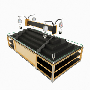 Exhibidor de Verduras para Supermercado de Doble Cara, de Metal y Madera, con Capacidad para Pesar Productos, Tamaño Personalizado, con 3 Estantes - Product Image 4