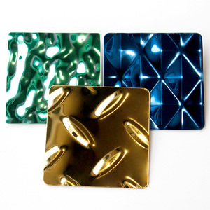 304 316 goffrato PVD foglio di colore per soffitto e pannello di parete stampato lamiera di acciaio inossidabile - Product Image 2