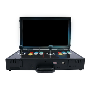 双摇杆街机控制台2玩家街机游戏按钮摇杆街机套件视频游戏机