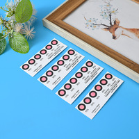 Carte indicatrice d'humidité en papier couché écologique 3 points 6 points sans cobalt 10-60% pour composants électroniques, stockage de PCB, appareil photo