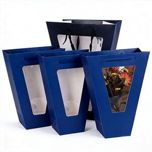 Personalized Creative Portable Bouquet <b>Paper</b> Bag | Custom Florist Gift Packing Carrier - Product Image 2