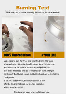 Línea de Pesca de 100 M de 5.5 lb-130.9 lb, Sedal Monofilamento de <span class=keywords><strong>Fluorocarbono</strong></span> 100% de Japón para Anzuelo - Product Image 4