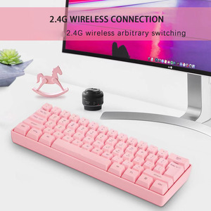 Hot Selling 61 Key <strong>Bluetooth</strong> Dual-mode 2.4G Wireless Keyboard RGB Backlight <strong>Tablet</strong> Phone Keypad <strong>Mouse</strong> - Product Image 5