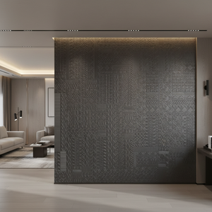 Panneau Sculpté en <span class=keywords><strong>Bois</strong></span> Massif Personnalisé Motif <span class=keywords><strong>Totem</strong></span>, Résistant à l'Humidité, Conception Emboîtable pour Décoration Murale de Fond de Canapé de Salon - Product Image 1