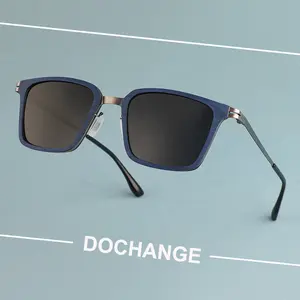 2024 Metall Holz Sonnenbrille polarisierte Kohle faser Brillen Custom Logo Mode Hohe Qualität