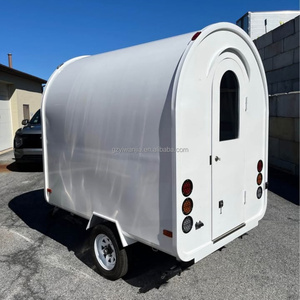 Remolque de Comida Móvil Pequeño, Totalmente Equipado, Carrito de Comida Rápida, Carrito de Café, Carrito de Helados, Carrito de Hot Dogs, Camión de Comida de Acero Inoxidable - Product Image 2