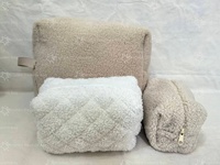 Trousse de Maquillage en Velours Ourson Exquis, Plusieurs Couleurs, Logo Personnalisé, Vente en Gros