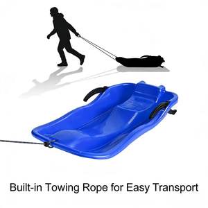 Vente en gros d'usine, luges en plastique colorées écologiques pour l'extérieur, tout-terrain, robustes, durables, personnalisables pour le ski. - Product Image 6