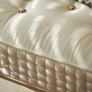 Matelas en crin de cheval fait main, 20 cm d'épaisseur, ressorts ensachés, fermeté moyenne, matelas familial, utilisation pour enfant - Product Image 4
