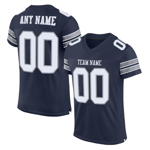 Nouveau maillot de football américain cousu avec logo personnalisé de haute qualité Uniforme de rugby T-shirts de football par sublimation Maillots - Product Image 4