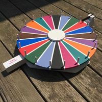 Roue de la fortune de jeu de fête, roue tournante de prix, réglable, de bureau et sur pied, en mousse colorée, OEM