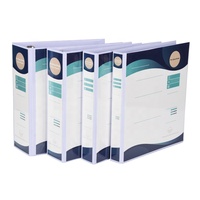 Artworldgift Logo personnalisé A4 taille 3-anneau PVC reliure pochettes bureau papeterie classeur pour classement