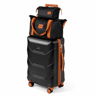 Prix d'usine en gros : Ensemble de bagages multifonctionnel de 6 pièces, comprenant valise de voyage à coque rigide, bagage à roulettes, sac à main et trousse de toilette