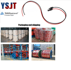 Usine PV1-F/H1Z2Z2-K DC PV double câble solaire 4mm2 rouge noir cuivre étamé XLPE/XPLO fil photovoltaïque pour panneaux solaires - Product Image 5