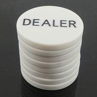 Accessoires de casino Jetons de poker Dealer Button Big Blind All in Buttons Party Casino Poker Card Game Equipment Cheap Delaer Chips