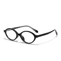 Lunettes MS 87015 TR90, lunettes artistiques rétro, monture intégrale, pour homme et femme, monture ovale de petite taille, optique, anti-lumière bleue