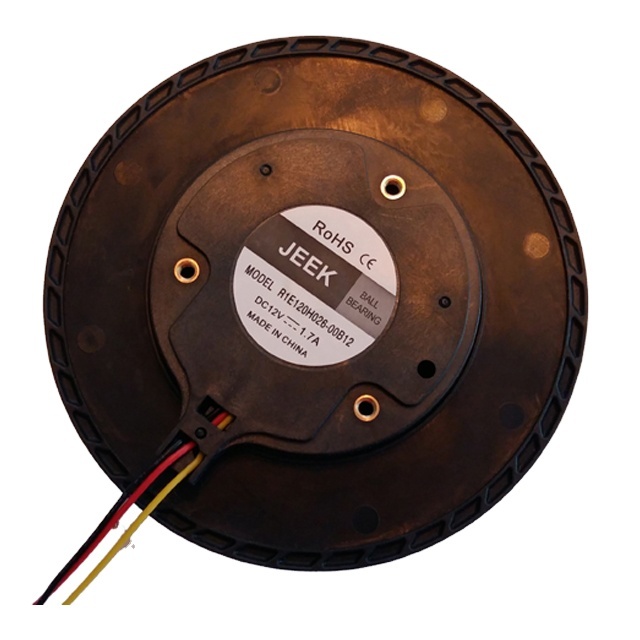 JEEK R1G120H026-00B12 12V PWM BLDC 0.25A Duct Centrifugal Blower Fan High Air Flow for Server Rack and Inverter Cooling