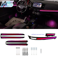 Éclairage intérieur de voiture RGB, lumière ambiante pour voiture, kit d'éclairage ambiante SJC pour Lancer EX 2009-2016, symphonie dynamique 64 couleurs