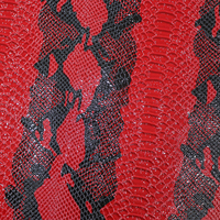 Cuero Sintético de PVC con Estampado de Piel de Serpiente de 1.4 mm, Piel de Serpiente Artificial para Bolsos, Carteras, Maletas, Tapicería, Sofás y Muebles