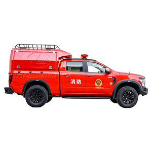 Camion de pompiers tout-terrain 4x4 avec cabine d'outillage fermée pour la patrouille forestière - Product Image 3