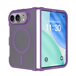 Étui de téléphone portable magnétique pliable B525 pour iPhone Duo Premium, soyeux et lisse, protection antichoc - Product Image 1