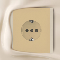 Enchufe de Pared WESA 16A, 1 Tomacorriente, Estándar Europeo Schuko, Diseño Moderno y Lujoso