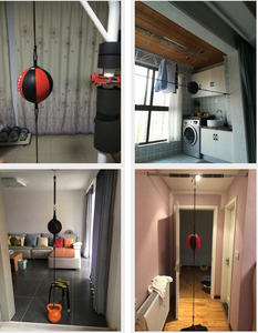 Balle de vitesse de poinçonnage avec <span class=keywords><strong>corde</strong></span> élastique suspendue balle de boxe réflexe poire Dodge balle système de <span class=keywords><strong>suspension</strong></span> - Product Image 6