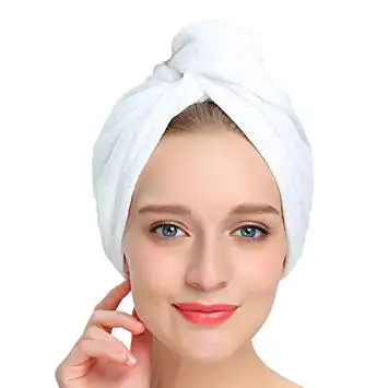 Good Absorbent Luxury Quick-drying hair salon microfiber towel for beauty salon household hair turban towel