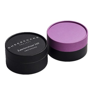 Custom Eco-Friendly Food Grade Kraft Paper Tube Packaging, Luxury Cardboard Cylinder Cheese Cake <b>Box</b> for Baking Dessert - Product Image 2