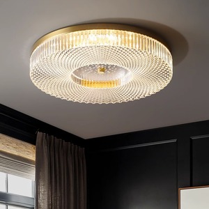 Plafonnier Moderne en Cuivre Pur Style Nordique pour Chambre et Bureau – Éclairage de Luxe pour la Maison, Design Créatif Personnalisé - Product Image 1