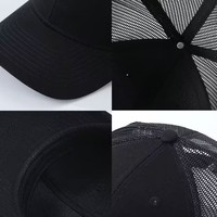 Gorra Trucker Personalizada con Logotipo, 6 Paneles, Corona Alta, Bordada, Malla Sólida