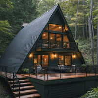 Petite maison préfabriquée à cadre A Villa modulaire triangulaire Resort Maison triangulaire de haute qualité pour vivre