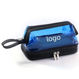 Neceser de viaje transparente con compartimentos separados, bolsa de almacenamiento de maquillaje impermeable, organizador de cosméticos portátil para mujer - Product Image 1