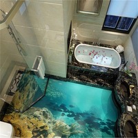 Produsen grosir aplikasi pelapisan lantai Premium garasi untuk cat epoksi kolam dan rumah 3D mewah dengan sikat