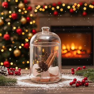 530ml Capacity Cylinder Luxury Empty Wholesale Glass Candle Holder Jars for Candle Making Lids Christmas Easter Use Heat