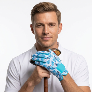 Nouveaux gants de golf en peau de mouton de qualité supérieure, design imprimé Toucans, antidérapants, respirants, fermeture Velcro, sports de plein air, pour hommes - Product Image 1
