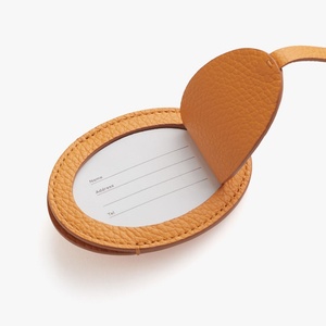 Thiết Kế Mới Tùy Chỉnh PU Da Hành Lý Túi <span class=keywords><strong>Tag</strong></span> Du Lịch Tên Thẻ Sân Bay Vali Hành Lý Thẻ Với Logo - Product Image 6