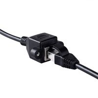 Câble Ethernet à montage sur panneau RJ45 Cat6 PVC, convertisseur d'extension de réseau personnalisé