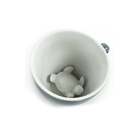 Tasse en céramique 11oz animal de mer caché à l'intérieur de la tortue