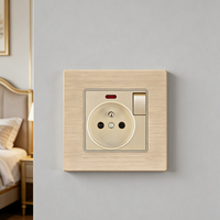 Prise murale double UE avec interrupteur intégré 16A, design moderne, prise électrique résidentielle