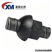 Écrou sphérique hexagonal en acier au carbone oxydé noir M6-M10 à verrouillage automatique pour suspension automobile et machines, directement de l'usine