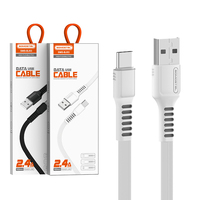 Grosir BJ03 2.4A kabel USB pengisi daya cepat ponsel kabel Data pengisian cepat ponsel kabel pengisi daya USB