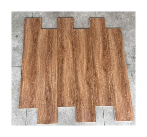 Design moderne 150x800 Céramique Grain de bois Porcelaine Carrelage mural Orange <span class=keywords><strong>Rouge</strong></span> Mat Revêtement intérieur à bas prix Carrelage de sol flexible - Product Image 1