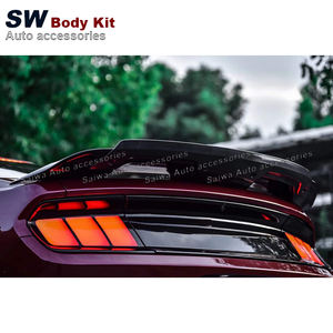 Alerón de Maletero Trasero de Fibra de Carbono <span class=keywords><strong>Real</strong></span> para <span class=keywords><strong>Ford</strong></span> Mustang GT500 Shelby GT350R Coupé 2 Puertas 2015-2020 - Product Image 2