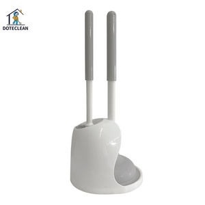 Set Spazzola per WC con Manico Lungo, Spazzola per Pulizia Domestica Senza Angoli Morti con Base - Product Image 6